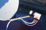 antena satelitarna z konwenterem Quad 